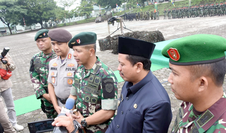 Dihadiri Bupati Sumedang Mayor Inf. Wahyu Gantikan Letkol Inf. Andi Jadi Danyon Infanteri Raider 301 Prabu Kian Santang