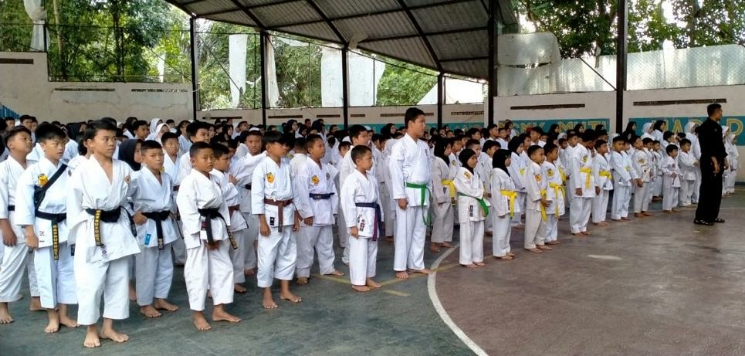 500 Kohai Ikuti Ujian Kenaikan Tingkat di BKC Kab