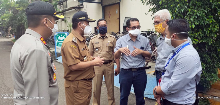 Enam Karyawan Positif Corona Wabup Bersama Kapolres Sumedang Tinjau PT Kahatex