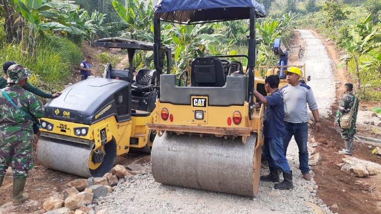 Satgas TMMD Ke 108 Kodim 0611 Garut Kerahkan Alat