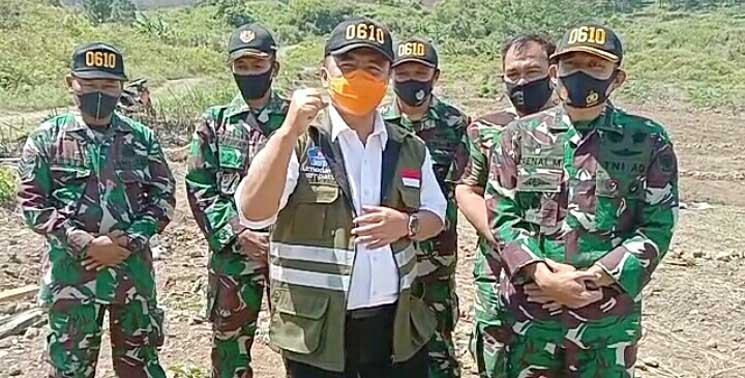Tingkatkan Ketahanan Pangan Sumedang Kodim 0610 Buka Lahan Gambut Bekas Galian Pasir di Cimalaka