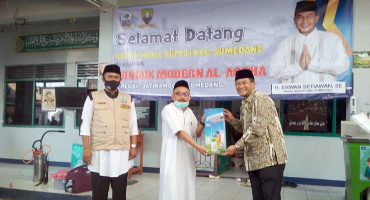 Wabup Sumedang Apresiasi Pondok Modern Al Aqsha Terapkan Protokol Kesehatan Secara Ketat
