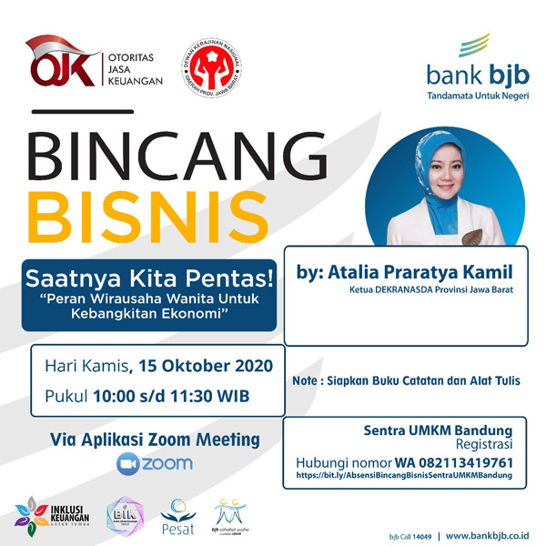 Bedah Peran Wirausaha Wanita dalam Kebangkitan Ekonomi Yuk Ikuti Bincang Bisnis bank bjb Copy
