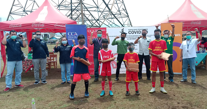 CCAI Berikan Penyuluhan Cegah Covid 19 Kepada Anak Binaan Klub Sepak Bola SGRA 1