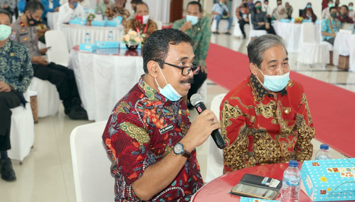 Dengan Protokol Kesehatan IPDN Sulawesi Selatan Sosialisasikan Undang undang Cipta Kerja