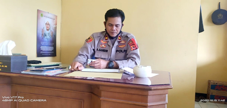 Pilkades Serentak Kapolsek Pamulihan Imbau Warga Berikan Hak Pilihnya Dengan Menjaga 4M