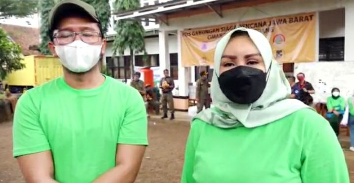 Skin Solution Foundation Bantu Warga Terdampak di Posko Pengungsian Perumahan SBG Desa Cihanjuang