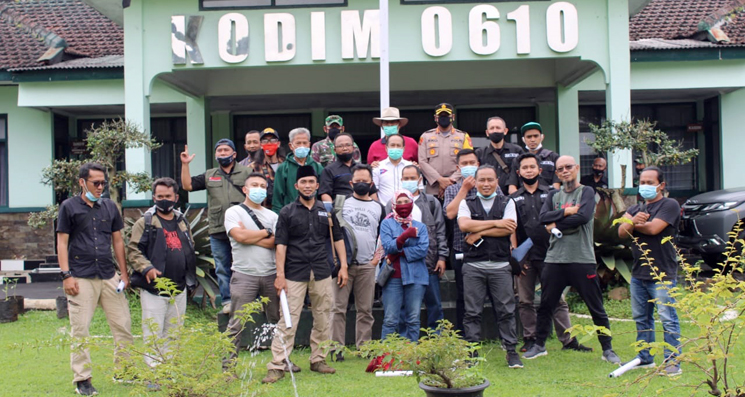 Dandim 0610 Bersilaturahmi Dengan Wartawan Liputan Kabupaten Sumedang