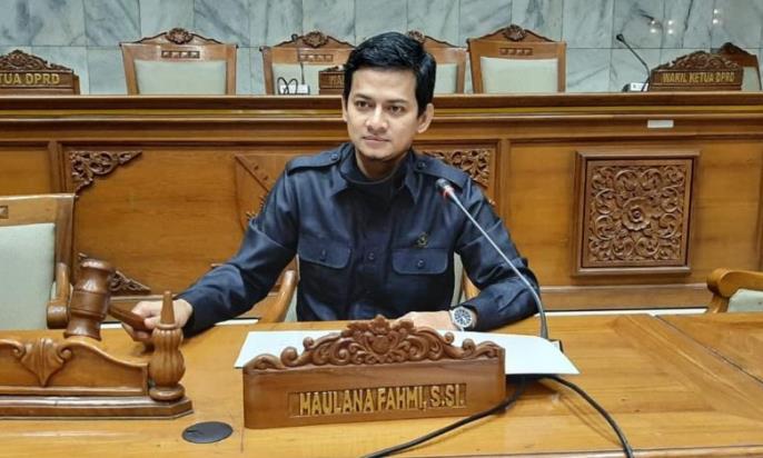 Ketua Komisi D DPRD Kabupaten Bandung Maulana Fahmi