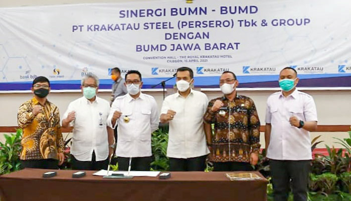 Tumbuhkan Kinerja Bisnis bank bjb Perkuat Kerjasama dengan Grup Krakatau Steel