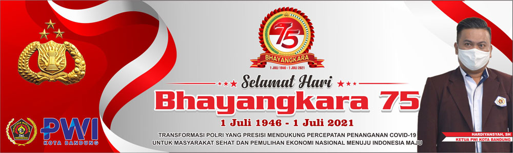 Eljabar.com | Portal Berita Terupdate & Terpercaya 45 PWI KOTA BANDUNG Mengucapkan HUT BHAYANGKARA Ke 75 tahun 2021 Copy