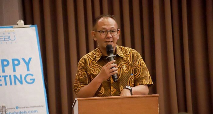 Ketua Komisi C DPRD Kota Bandung, Agus Hermawan, S.A.P., menghadiri acara konsultasi publik terkait Kajian Lingkungan Hidup Strategis (KLHS), di Grand Tebu Hotel Bandung, Rabu, 16 Oktober 2024. Dani/Humpro DPRD Kota Bandung.