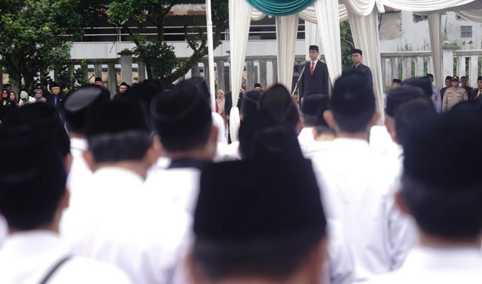 Wabup Fajar Pimpin Upacara HAB ke-80 Kementerian Agama