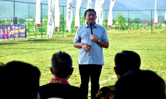 Tingkatan Kualitas Lingkungan Kerja, Bupati Sumedang Resmikan Mini Soccer PPS